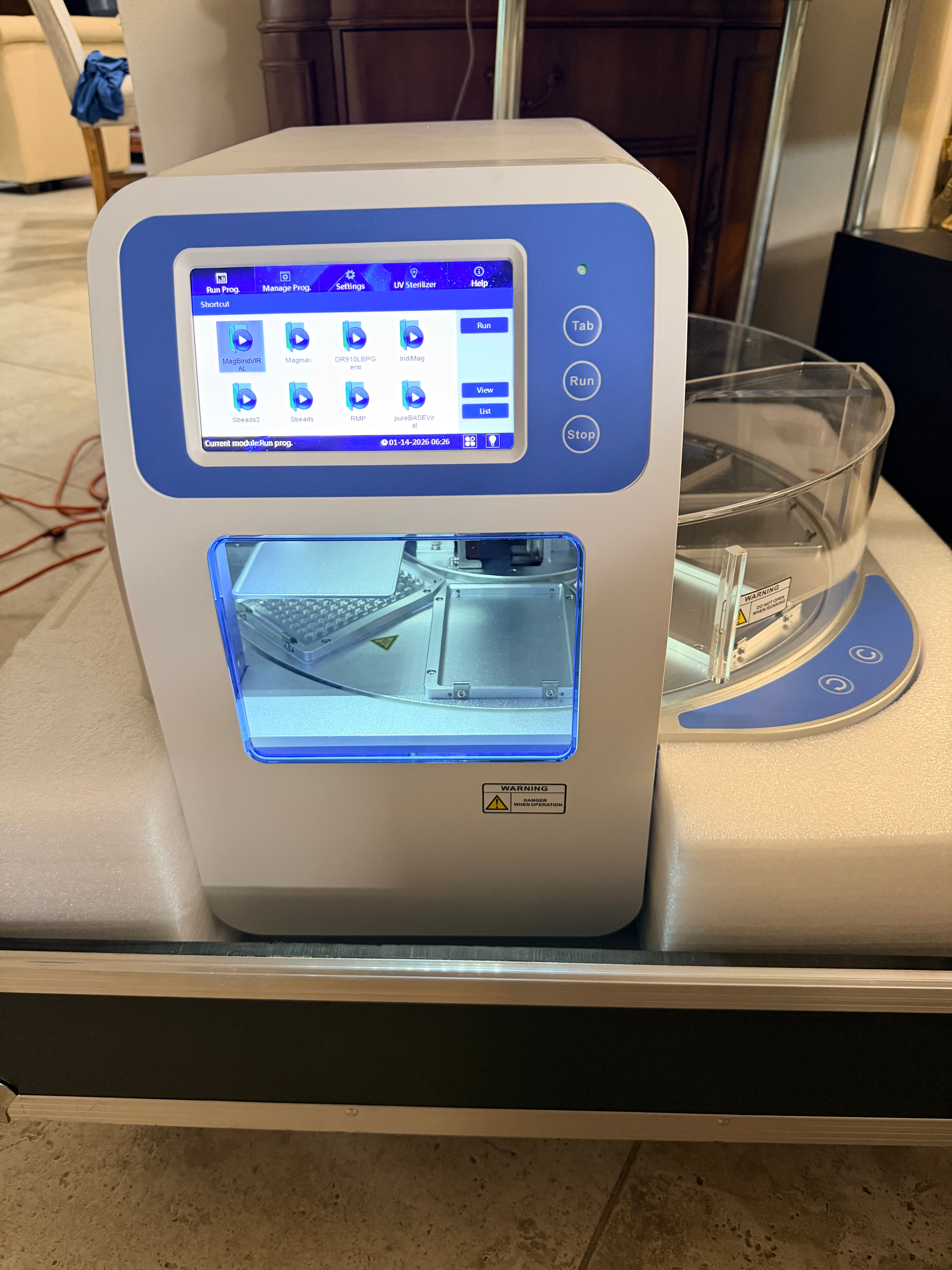 BP Genomics pureMAGX® 96 Nucleic Acid Purification System – Tested – With Rolling Transport Case (2021)